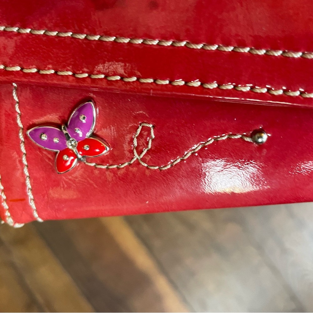 Brighton Red Cherry Crossbody Bag / Purse, Matching Brighton Wallet Available - Picture 3 of 13